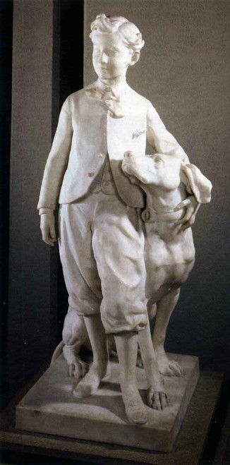 The Prince Imperial And His Dog By Jean Baptiste Carpeaux