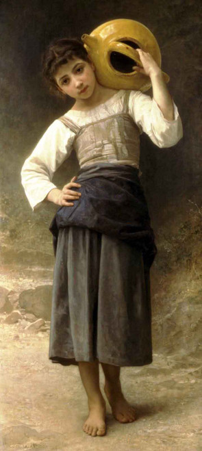 The Water Girl By William Bouguereau