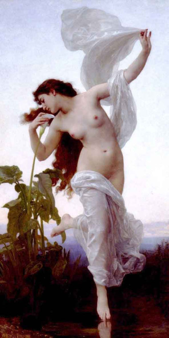 Times Of The Day  Aurora  By William Bouguereau