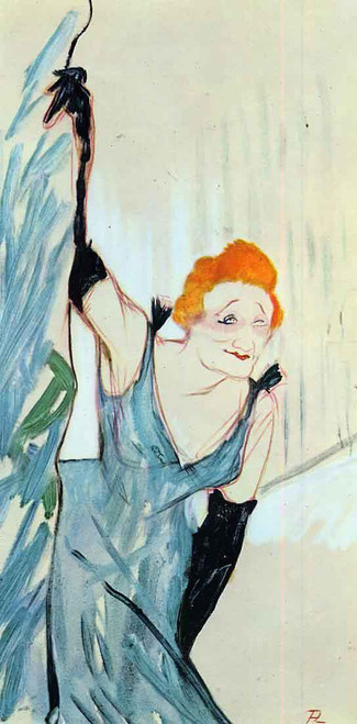 Yvette Guilbert Taking A Curtain Call By Henri De Toulouse Lautrec