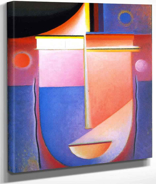 Abstract Head Inner Vision Rosy Light By Alexei Jawlensky By Alexei Jawlensky