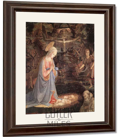 Adoration Of The Child With Saints By Fra Filippo Lippi