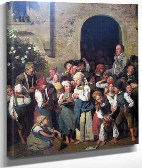 After School By Ferdinand Georg Waldmüller Austrian