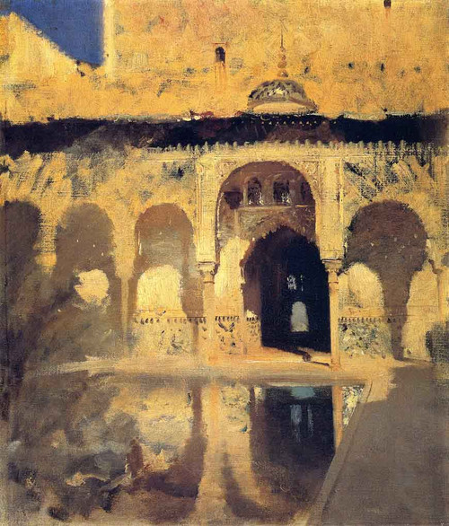 Alhambra, Patio De Los Arrayanes By John Singer Sargent By John Singer Sargent