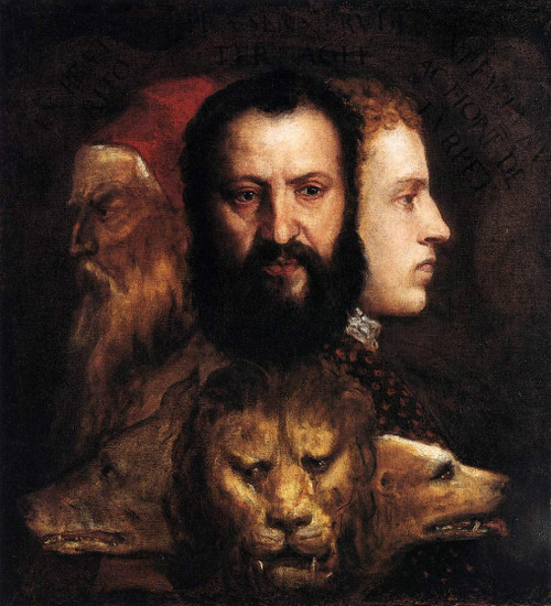 Allegory Of Time Governed By Prudence By Titian