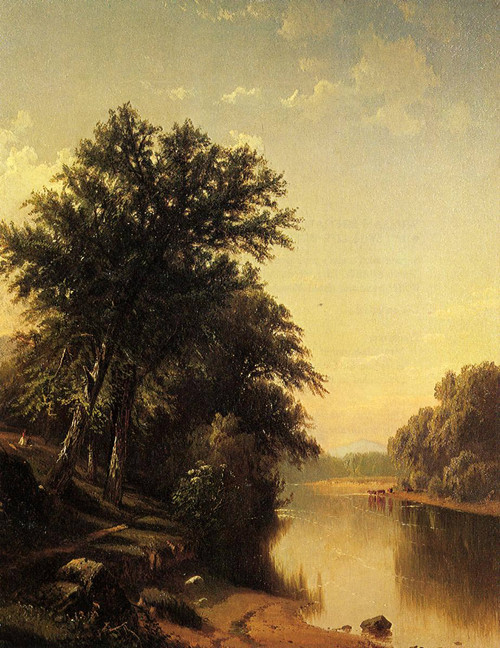 By The River By Alfred Thompson Bricher