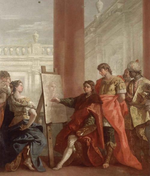 Apelles Paints Campaspa By Sebastiano Ricci