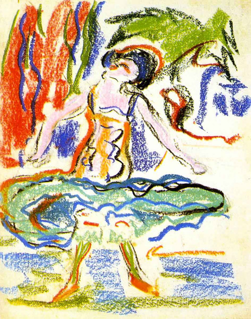 Cabaret Dancer By Ernst Ludwig Kirchner By Ernst Ludwig Kirchner