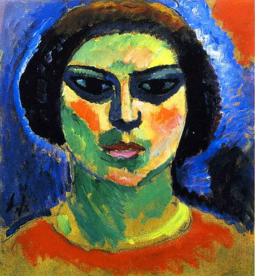 Blossoming Girl By Alexei Jawlensky By Alexei Jawlensky