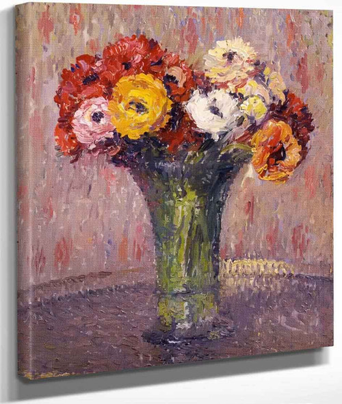 Bouquet Of Flowers By Henri Martin By Henri Martin