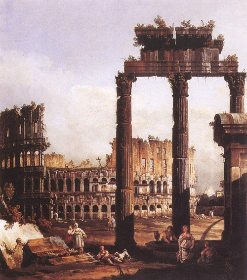 Capriccio With The Colosseum By Bernardo Bellotto Capriccio With The Colosseum By Bernardo Bellotto