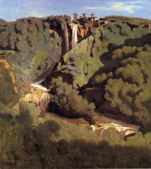 Cascade Of Terni By Jean Baptiste Camille Corot By Jean Baptiste Camille Corot