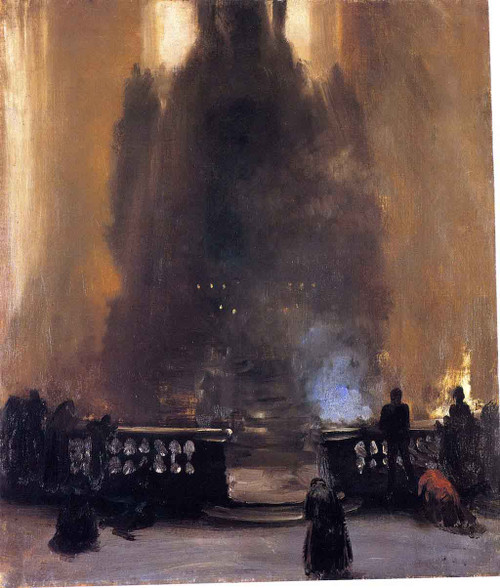 Church Interior By Adolph Von Menzel By Adolph Von Menzel