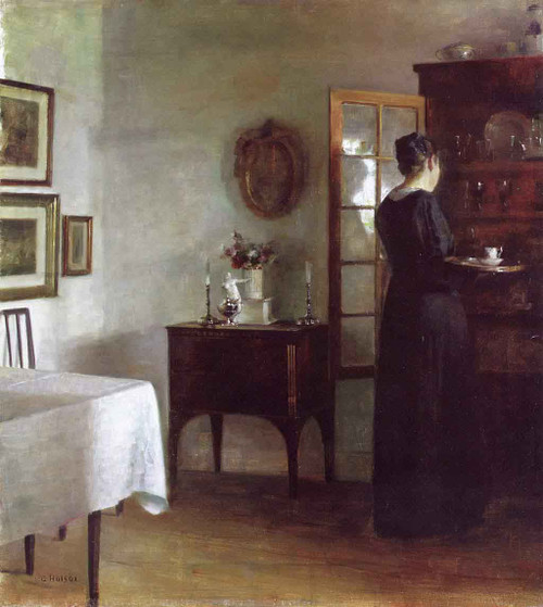 Clearing Away The Tray By Carl Vilhelm Holsoe