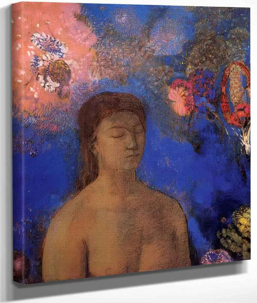 Closed Eyes By Odilon Redon By Odilon Redon