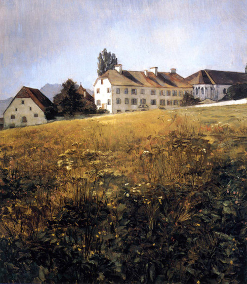 Convent Meadow At Chiiemsee By Wilhelm Trübnergerman,