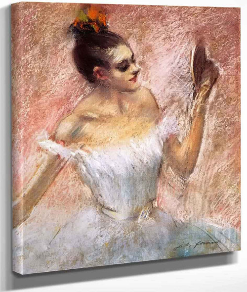 Dancer With A Mirror By Jean Louis Forain By Jean Louis Forain