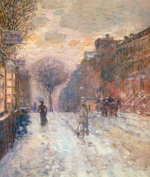Early Evening, After Snowfall By Frederick Childe Hassam By Frederick Childe Hassam Early Evening, After Snowfall By Frederick Childe Hassam By Frederick Childe Hassam