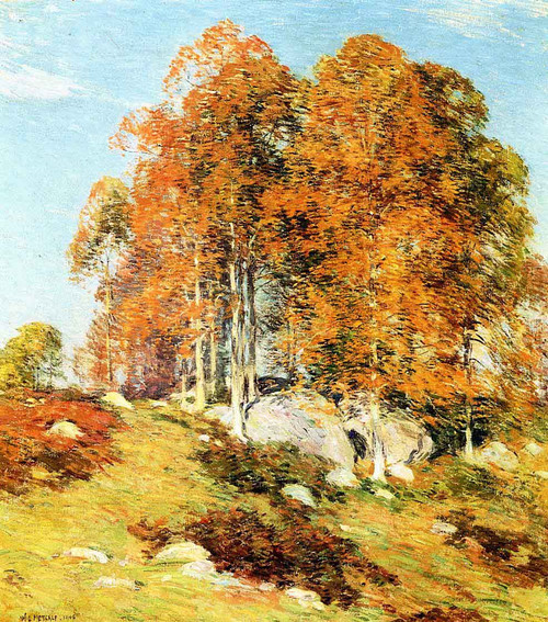 Early October By Willard Leroy Metcalf By Willard Leroy Metcalf