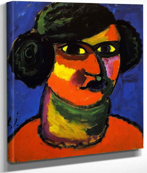 Fiery Head By Alexei Jawlensky By Alexei Jawlensky