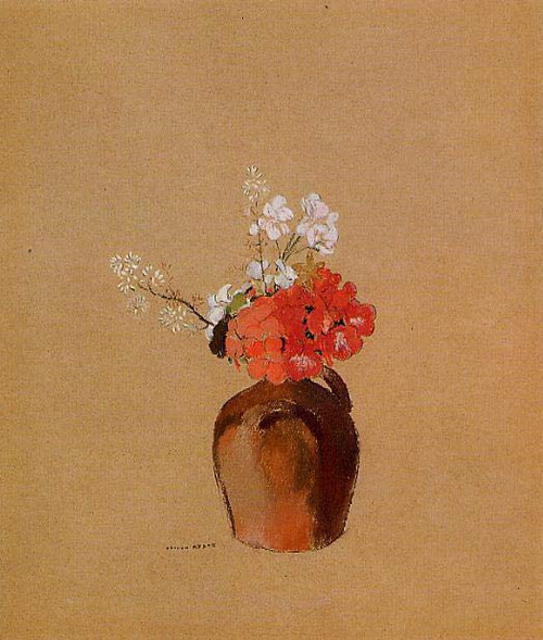 Flowers In A Pot By Odilon Redon By Odilon Redon
