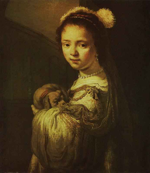 Girl In A Fantasy Costume By Govaert Flinck