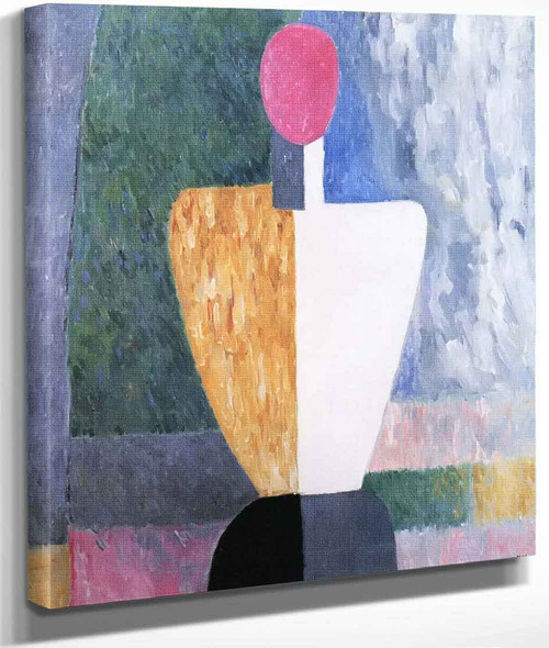 Half Length Figure By Kasimir Malevich