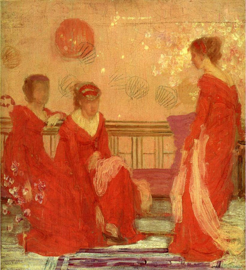 Harmony In Flesh Colour And Red By James Abbott Mcneill Whistler American