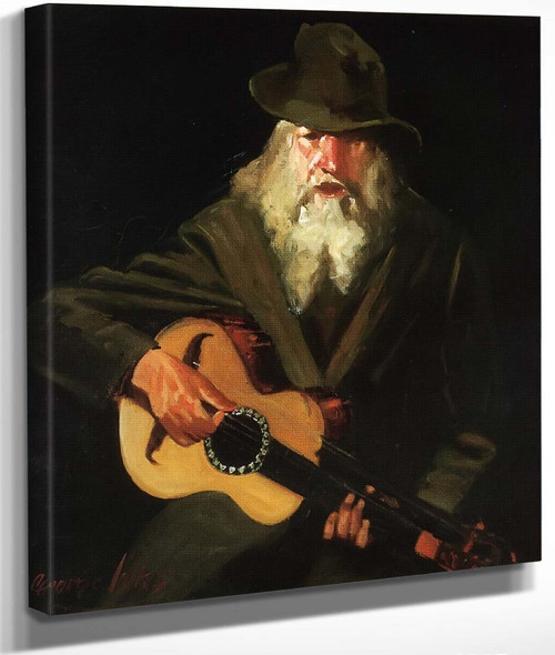 Hobo Musician By George Benjamin Luks