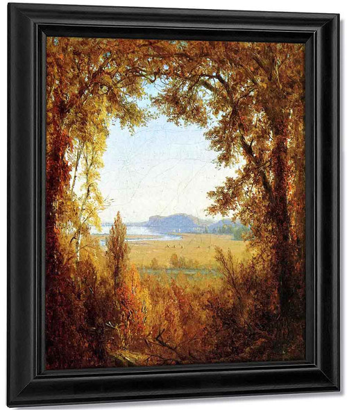 Hook Mountain On The Hudson River By Sanford Robinson Gifford By