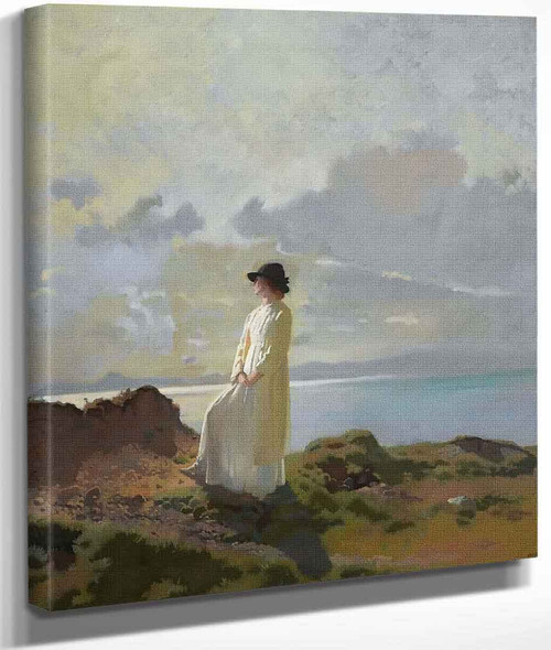 In The Cliffs, Dublin Bay, Morning By Sir William Orpen By Sir William Orpen