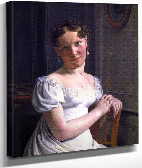 Julie Eckersberg The Artist's Second Wife By Christoffer Wilhelm Eckersberg