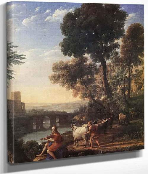 Landscape With Apollo Guarding The Herds Of Admetus By Claude Lorrain By Claude Lorrain