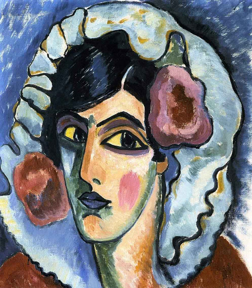 Large Head Of A Woman By Alexei Jawlensky By Alexei Jawlensky