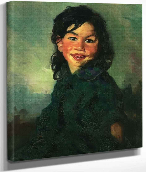 Laughing Gypsy Girl By Robert Henri