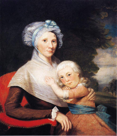 Martha Tennent Rogers And Her Son, Probably Samuel Henry Rogers By Ralph Earl