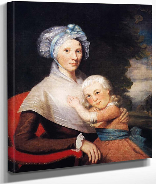 Martha Tennent Rogers And Her Son, Probably Samuel Henry Rogers By Ralph Earl