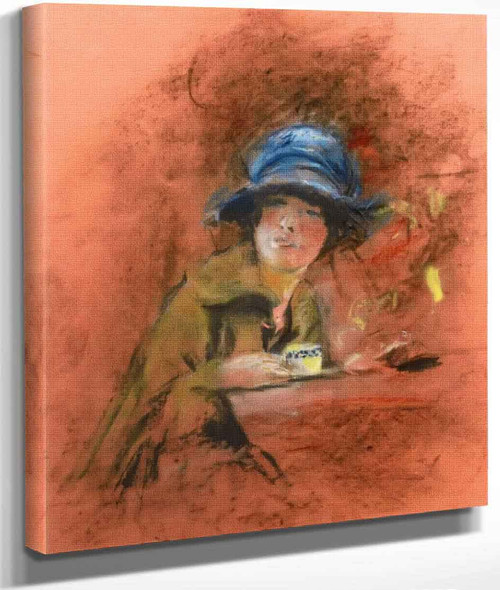 Model With Cup Of Tea, Study For 'Le Grand Teddy' By Edouard