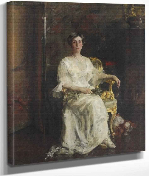 Mrs. Eldridge Reeves Johnson By William Merritt Chase By William Merritt Chase