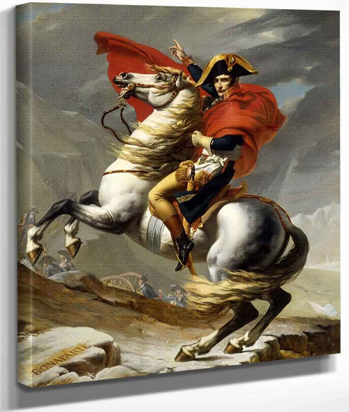 Napoleon Crossing The Alps Versailles By Jacques Louis Davidfrench, By Jacques Louis Davidfrench,