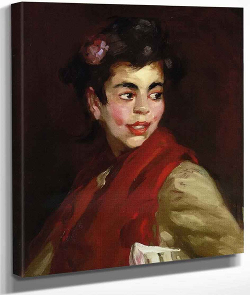 Newsgirl, Madrid, Spain By Robert Henri