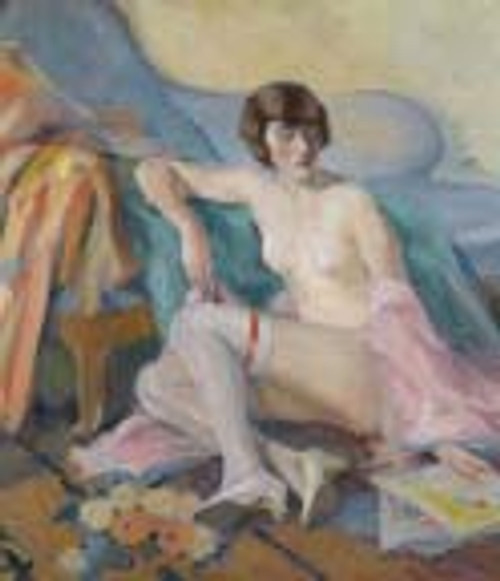 Nude Model By Edward Cucuel By Edward Cucuel