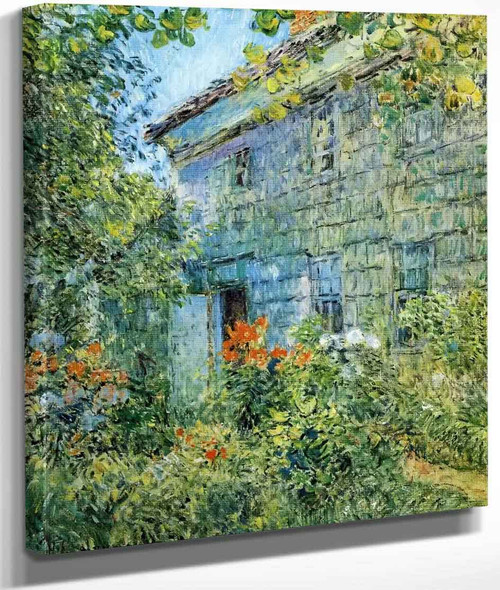 Old House And Garden, East Hampton By Frederick Childe Hassam By Frederick Childe Hassam