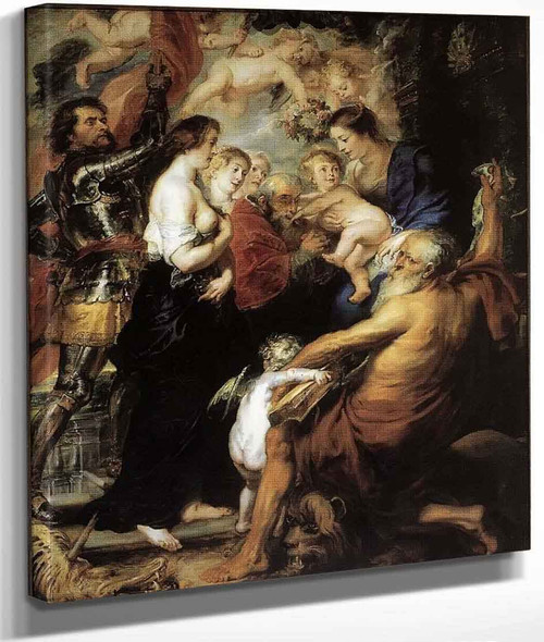 Our Lady With The Saints By Peter Paul Rubens By Peter Paul Rubens