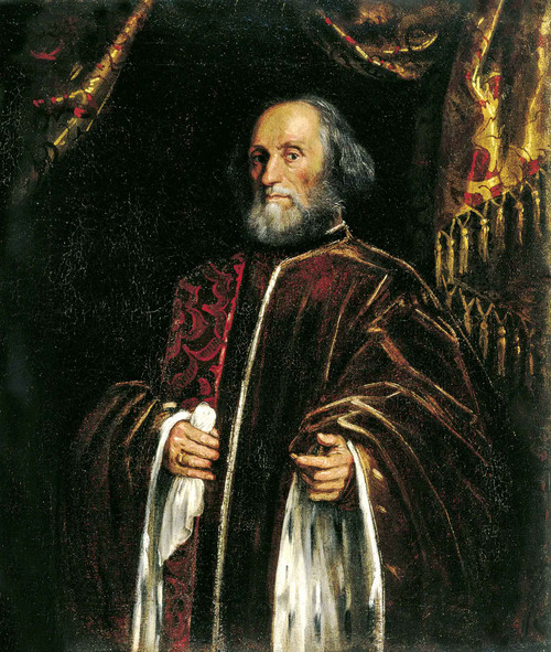 Portrait Of A Senator By Jacopo Tintoretto