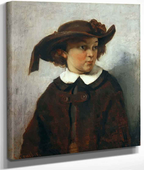 Portrait Of A Young Girl By Gustave Courbet By Gustave Courbet