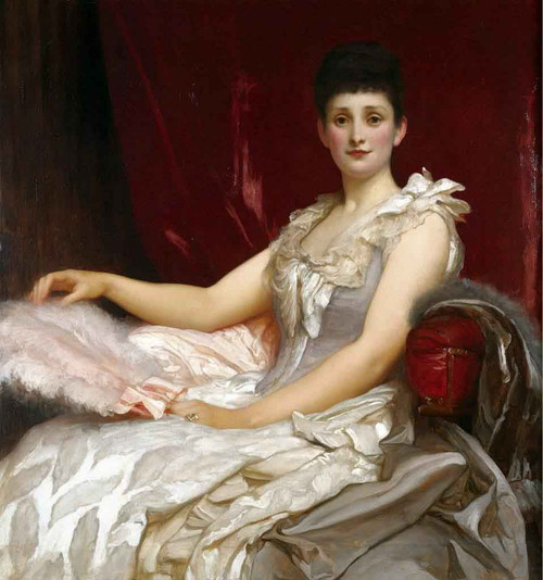 Portrait Of Amy Augusta, Lady Coleridge By Sir Frederic Lord Leighton
