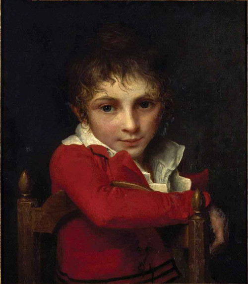 Portrait Of Docteur Delzeuze As A Child By Jacques Louis David By Jacques Louis David
