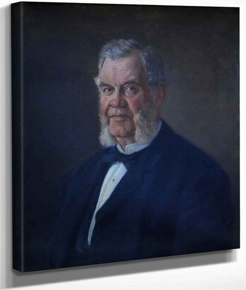 Portrait Of Frans Alfed Frieberg By Johan Krouthen By Johan Krouthen