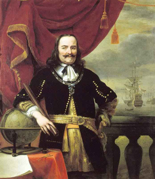 Portrait Of Michiel De Ruyter By Willem Van De Velde The Younger
